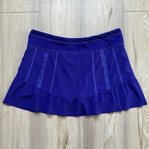 Athleta Women's Lavender Blue/Periwinkle Color Ruffled Skorts